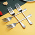 Kyraton Serving Forks Set of 4 Pieces, Stainless Steel Cold Meat Serving Utensils