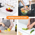 Acrylic Cutting Board with Counter Lip, 17" x 13" Clear Non-Slip Cutting Board for Kitchen Countertop Protection