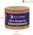 Totally Bamboo Salt Cellar with Magnetic Swivel Lid, 6 Ounce Capacity, Engraved Matthew 5:13