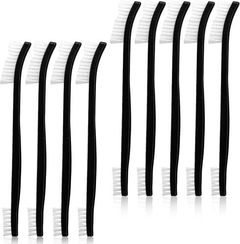 9Pcs Double-Ended Cleaning Brushes Set, Nylon All Purpose Detailing Brushes for Kitchen, Bathroom, Small Spaces