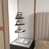 Set 6 HORLIMER Floating Corner Shelf Wall Mount, of Rustic Wood Corner Wall Shelves for Bedroom, Living Room, Bathroom