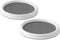 Copco 9 Inch Non Skid Pantry Cabinet Lazy Susan Turntable, Set of 2, White and Gray
