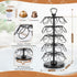 K Cup Holders, K Cup Carousel, Coffee Pods Storage Organizer Stand (Black, 40 Pods Capacity K/D Design)