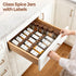 24Pcs (4Oz) ComSaf Glass Spice Jars with Label, Airtight Seasoning Containers with Lid for Home Cooks to Organizing