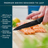 Home Hero 11 Pcs Kitchen Knife Set - High Carbon Stainless Steel Knife Block Set with Sharpener and Ergonomic Handles