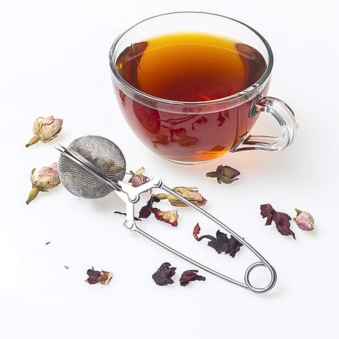 JEXCULL 3 Pack Snap Ball Tea Strainer, Premium Stainless Steel Tea Infuser with Handle for Loose Leaf Tea