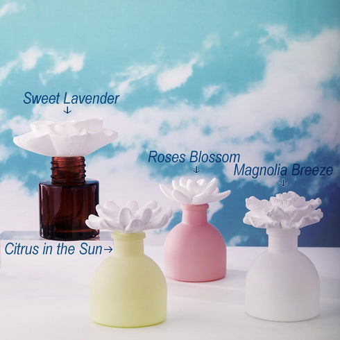 Essential Oil and Diffuser Gift Set, Magnolia Breeze, 1.7 fl.oz, 60-days Natural Air Freshener