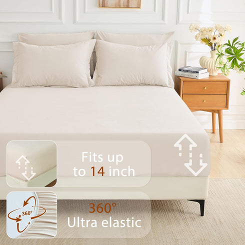 5 Set, Set MUXHOMO Pieces Twin Comforter Soft Bed in a Bag Twin Size, All Season Bedding with Comforter, Flat Sheet