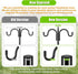 92 Inch 1 Pack 3/4 Inch Hummingbird Gtongoko Double Shepherds Hook Bird Feeder Pole Thick Heavy Duty Garden Hooks