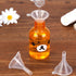 JOHOUSE 50PCS Mini Clear Plastic Funnels for Filling Small Bottles, Lab Bottles, Sand Art, Perfumes, Oils, Spices,