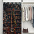 WUMINMIN 1 34" 80" Christmas Bookshelf Door Curtain for Doorway, Fantasy Library Books Room Darkening Curtain