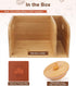 Bamboo Caddy with Lid & Heatproof Trivets for Chemex Coffee Makers, Designed for Pour-Over Glass Coffeemaker