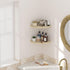 JJL Set 2 Decor(14.76in Corner Shelving, of Floating Wall Shelf for Wall Organizer Storage, Easy-to-Assemble, Floating