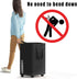 Simple Houseware Laundry Basket Hamper with Wheels, 13"L x 16"W x 24"H (82 Liters), Black