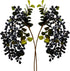 M2cbridge 2 Pcs Artificial Berries Plastic Foam Blueberry Christmas Picks Floral Arrangement 23"
