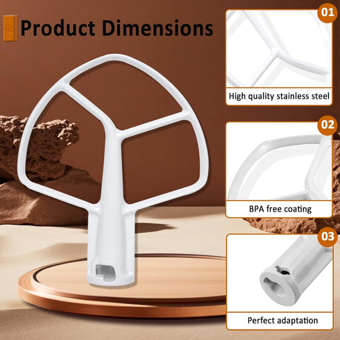K5AB K5SS Stand Mixer Flat Beater Blade, ???????? ???????? for KitchenAid Paddle Attachment 5-QT