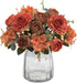 Artificial Flowers, Fake Peony Silk Flowers Hydrangea Bouquet Decor, Faux Camellia for Home Living Room Centerpieces