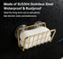 Kitchen Sink Suction Holder for Sponges,Soap,sink strainer, sink stopper.Food Graded Stainless Steel,No Drilling,Wall