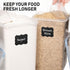 WHITE FEATHER SUPPLIES 2 PC Large Flour Sugar Storage Containers, Leak Proof, BPA Free, Clear Plastic