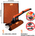Set Proud Grill Q-Swiper XL Scrub-Clean BBQ Grill Cleaner - Long Bristle-Free Brush with Scraper & Scrub-Clean Reusable