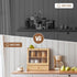 2-Tier Countertop YL21MB01 HOOBRO Bread Box, Bamboo Bread Box Storage Container with Drawer, Kitchen Food Storage Box