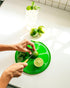 Dexas Citrus Slice Cutting Board/Serving Board, 9 inches, Lime