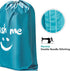HOMEST XL Wash Me Travel Laundry Bag 2 Pack, Dirty Clothes Organizer, Holds 4 Loads, Fits Laundry Hamper or Basket