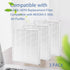 E-300L True HEPA Replacement Filter for MOOKA Air Cleaner Purifier - 2 Pack for Large Room