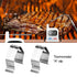 Universal A Style Meat Thermometer Probe Clip - Upgraded Holder for BBQ Smoker Oven Grill (Set of 2)