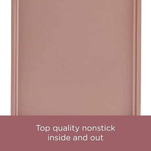 Farberware Nonstick Bakeware 9 Inch x 5 Inch Meatloaf Pan in Rose Gold
