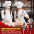 6 Pcs Instant Read Meat Thermometer with Long Probe, Waterproof Digital Thermometer for Kitchen Cooking (Black, White,