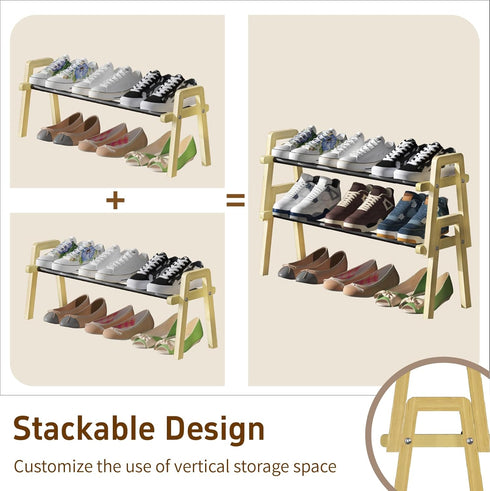TIFFLOI Stackable Shoe Rack