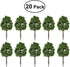 BESPORTBLE Artificial Trees Model - 20pcs Architectural Micro 9CM Imitation Landscape Tree Model Scenery