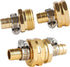BILAL 3 Set 1/2" Fitting,1/2" 3/4" Garden Hose Repair Connector Kit with Clamps, Fit for Garden Hose Barb x GHT Garden