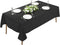 Craft And Party Rectangle Tablecloth, 60 x 102 Inch Black Washable Polyester