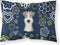 Caroline's Treasures BB5098PILLOWCASE Blue Flowers Wire Haired Fox Terrier Standard Pillowcase, Super Soft