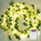 KASZOO 2 Pack 6.56 Ft Vine with Fairy Lights, 80LEDS Battery/USB Operated,