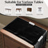 48 Inches MANSPHIL Black Velvet Table Runner for Valentine's Day Casino Theme Party Gothic Wedding Decorations - Short