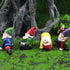 Yoga Gnome Miniature Garden Gnome, Fairy Garden Accessories Set of 4 Little Outdoor Gnomes