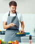 XinXu Gravity Automatic Electric Pepper and Salt Grinder, Auto Mill Shaker, Stainless Steel, Black with Blue LED Light