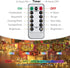 33Ft 100 Battery Fairy Light Outdoor LED Christmas Lights for Indoor Outdoor Waterproof with Remote Control Timer