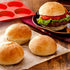 Hamburger Bun Molds 2 Pack, Silicone Baking Pans, 4 Inch Muffin Top Pan for Mini Cakes