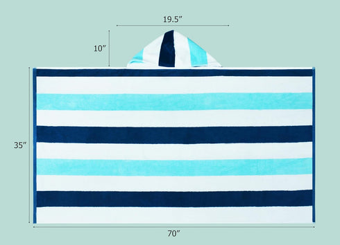 35 70 100% 630 COTTON CRAFT Hooded Beach Towel Oversized x Towel with Hood for Adults - Cotton Velour Terry Towel