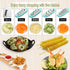 5 Ourokhome Zucchini Noodle Maker Spaghetti Spiralizer - Blades Vegetable Slicer for Veggie Noodles and Curly Chips