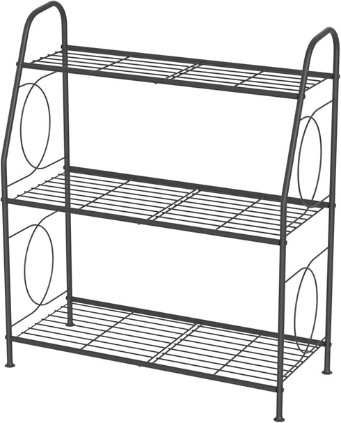 3 VyGrow Plant Stand, Tier Plant Shelf for Indoor Outdoor, Heavy Duty Metal Outdoor Plant Stand Holder Rack for Living