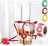 LemonRoad 50 Pack 5 oz Plastic Dessert Cups with Lids and Spoons, 500