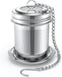 House Again Tea Infuser, Extra Fine Mesh Strainer for Loose Tea, Stainless Steel with Chain Hook