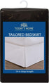 TODAY'S HOME Classic Tailored Bed Skirt Dust Ruffle, King, Black, 14" Drop Length