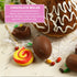 Silicone Baking Cake Mold, Amosfun, 8-Cavity Easter Egg Shaped Molds for DIY Cooking, Coffee Color, 10.62 x 6.29 x 0.78