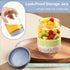 16oz 6 Pack Overnight Oats Containers with Lids, Wide Mouth Mason Jars with Lids, Glass Jars with Airtight lid for Chia